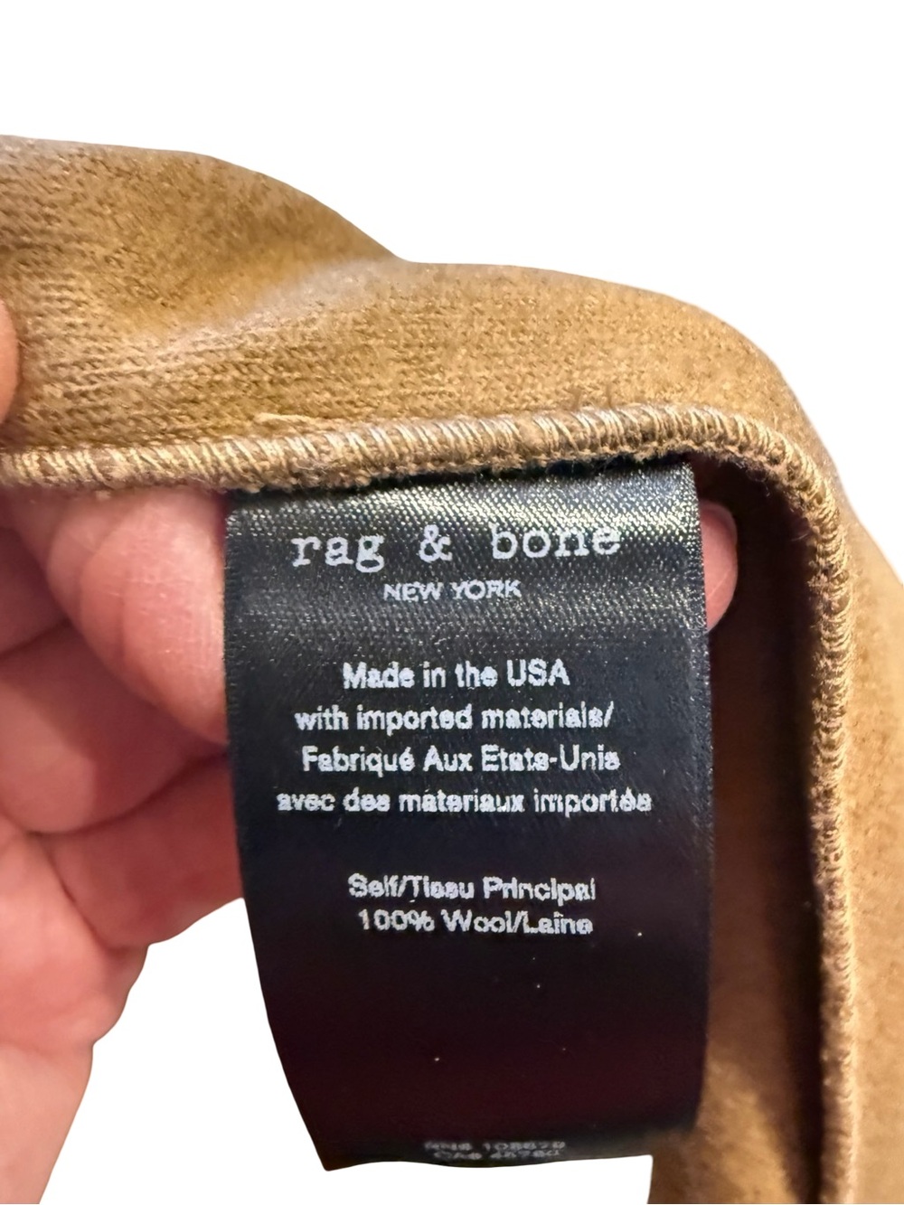 Rag & Bone New York Camel 100% Wool Knit Blazer – Size 10 – Made in USA - Picture 2 of 9